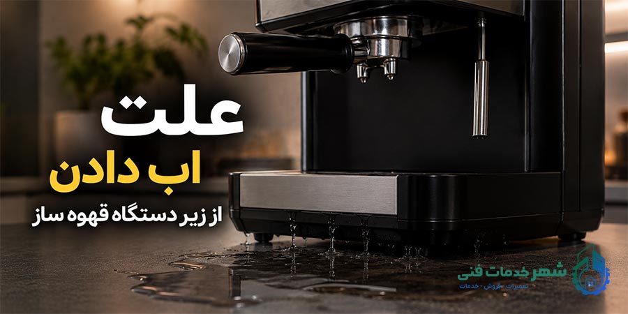 علت اب دادن از زیر دستگاه قهوه ساز | روش های جلوگیری نشت آب