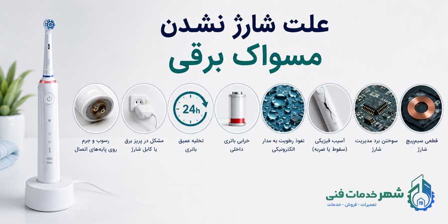 علت شارژ نشدن مسواک برقی