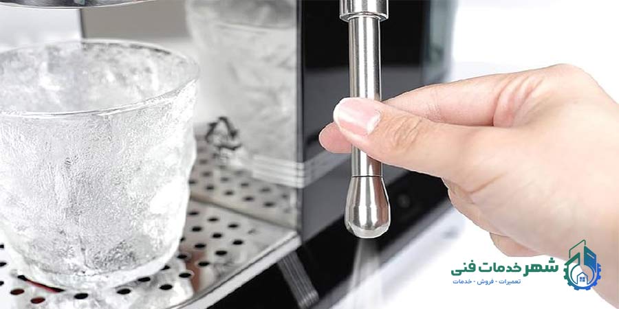 گرفتگی سوراخهای نازل بخار و آب آمدن از آن