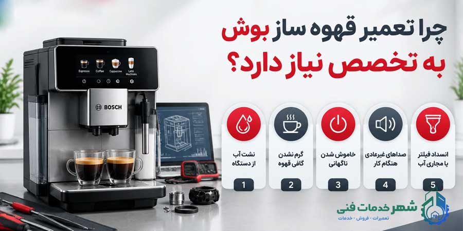 خدمات تعمیر قهوه ساز بوش در مشهد