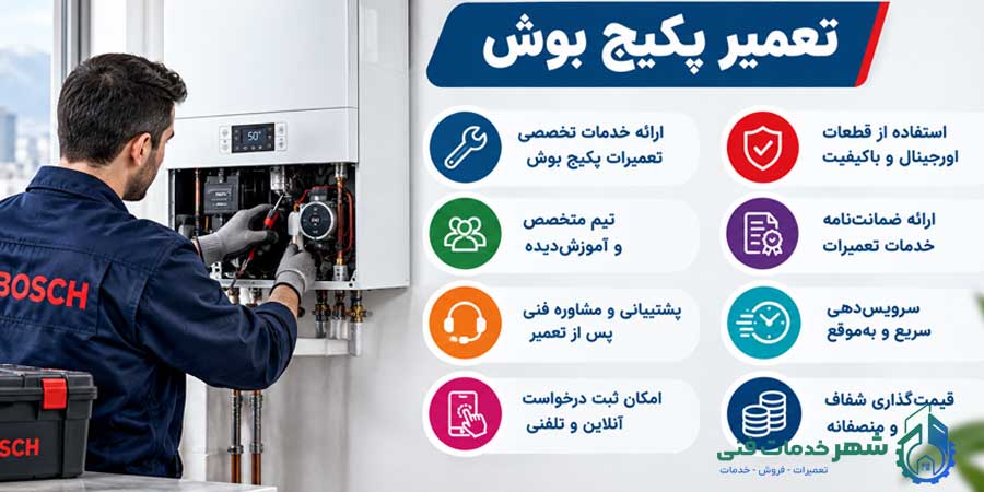 تعمیر پکیج بوش در مشهد